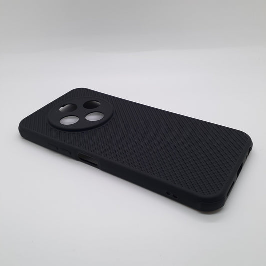 Tecno Spark 30C Carbon Fiber texture Hard Rubber armour back cover shock-porof case