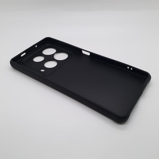 infinix Note 40 Carbon Fiber texture Hard Rubber armour back cover shock-porof case