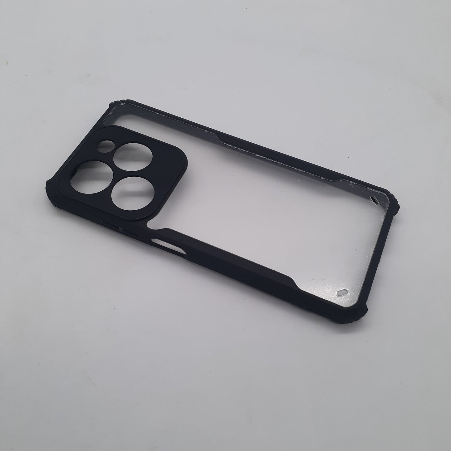 Infinix Smart 8 Plus iPAKY Hybrid Armor Case with Carbon Fiber Texture, Shockproof Edges, Enhanced Grip, and Precise Cutouts for Full Protection
