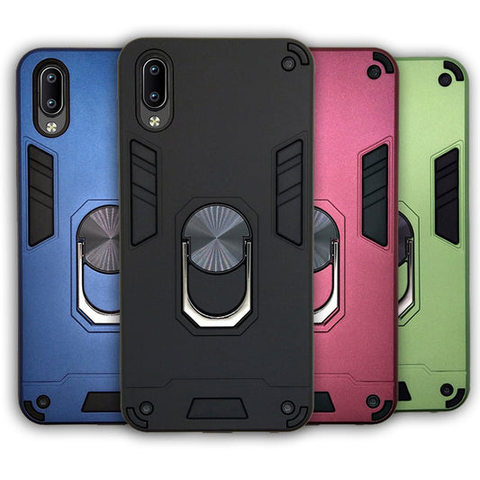 Vivo Y93 Hard PC Case with ring holder Shockproof Slim back Cover