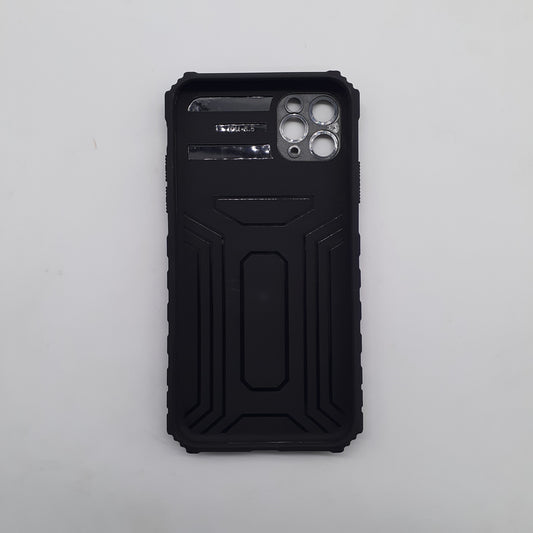Heavy Duty iPhone 11 Pro Max Case Sliding Camera Cover Integrated Kickstand Protection Viewing