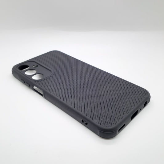 Samsung A25 Carbon Fiber texture Hard Rubber armour back cover shock-porof case