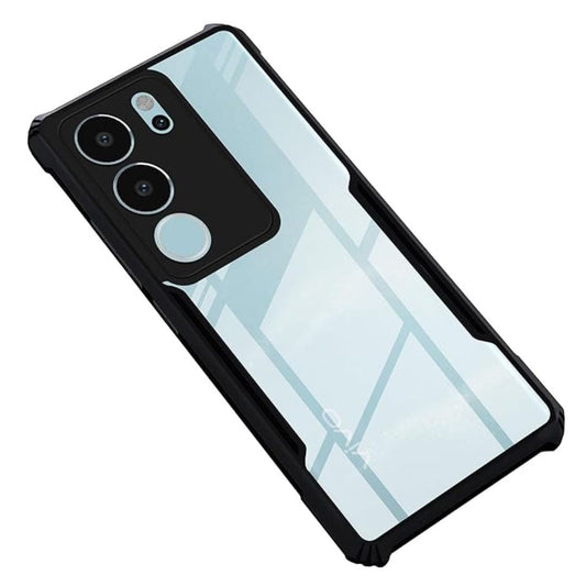 Vivo V29 case Matte Black Back Cover Soft Silicone TPU Bumper case