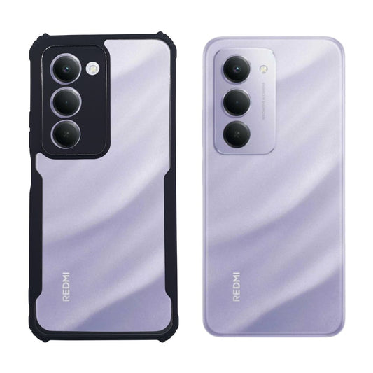 Redmi 15 5G iPAKY Shockproof Rugged Case with Shock-Absorbent Edges and Innovative Grip Strap for Total Security