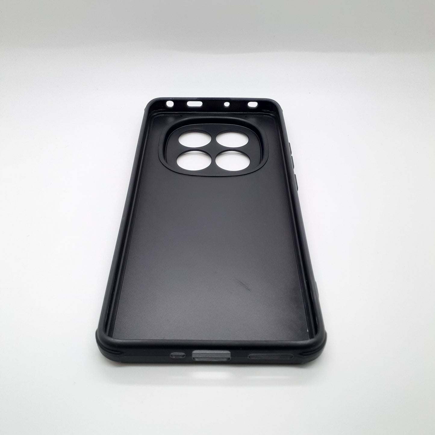 Redmi Note 14 Pro 5G Carbon Fiber texture Hard Rubber armour back cover shock-porof case