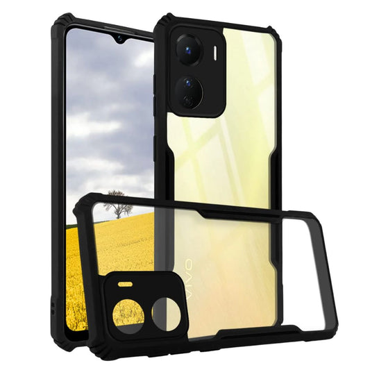 Vivo Y16 case Matte Black Back Cover Soft Silicone TPU Bumper case