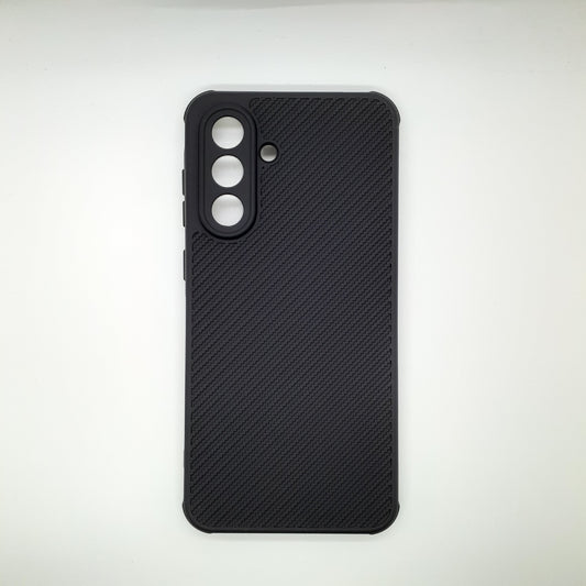 Samsung A36 Carbon Fiber texture Hard Rubber armour back cover shock-porof case