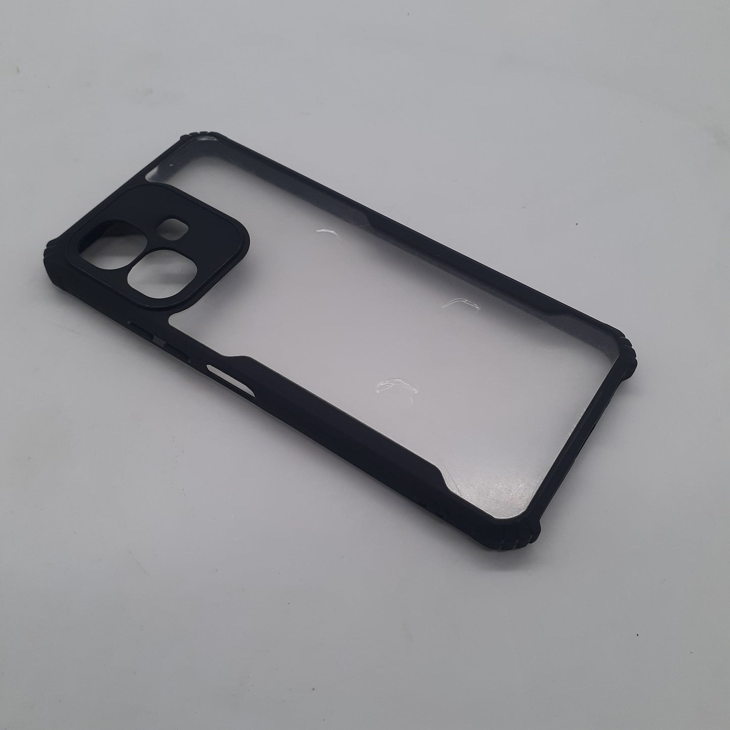 infinix Smart 10 iPAKY Shockproof Hybrid Phone Case with Reinforced Edges and Soft Feel Anti-Slip Grip for Heavy Duty Protection