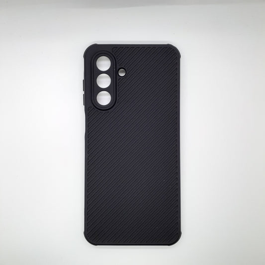 Samsung A26 Carbon Fiber texture Hard Rubber armour back cover shock-porof case