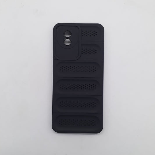 Vivo Y02 Carbon Fiber Slim TPU Phone Case | Heat Dissipation, Anti-Scratch Back Cover, Shockproof Protection