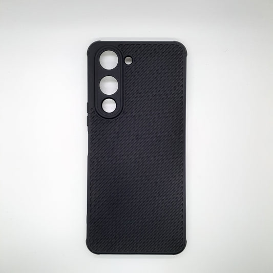 Vivo Y29s Carbon Fiber texture Hard Rubber armour back cover shock-porof case