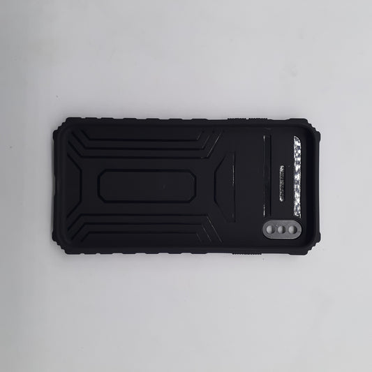 iPhone Xs Max Heavy Duty Shockproof Case Sliding Camera Lens Protector Kickstand Built in Stand Cover