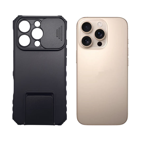 iPhone 16 Pro Case MagSafe Kickstand Slide Camera Cover Heavy Duty Shockproof Integrated Stand