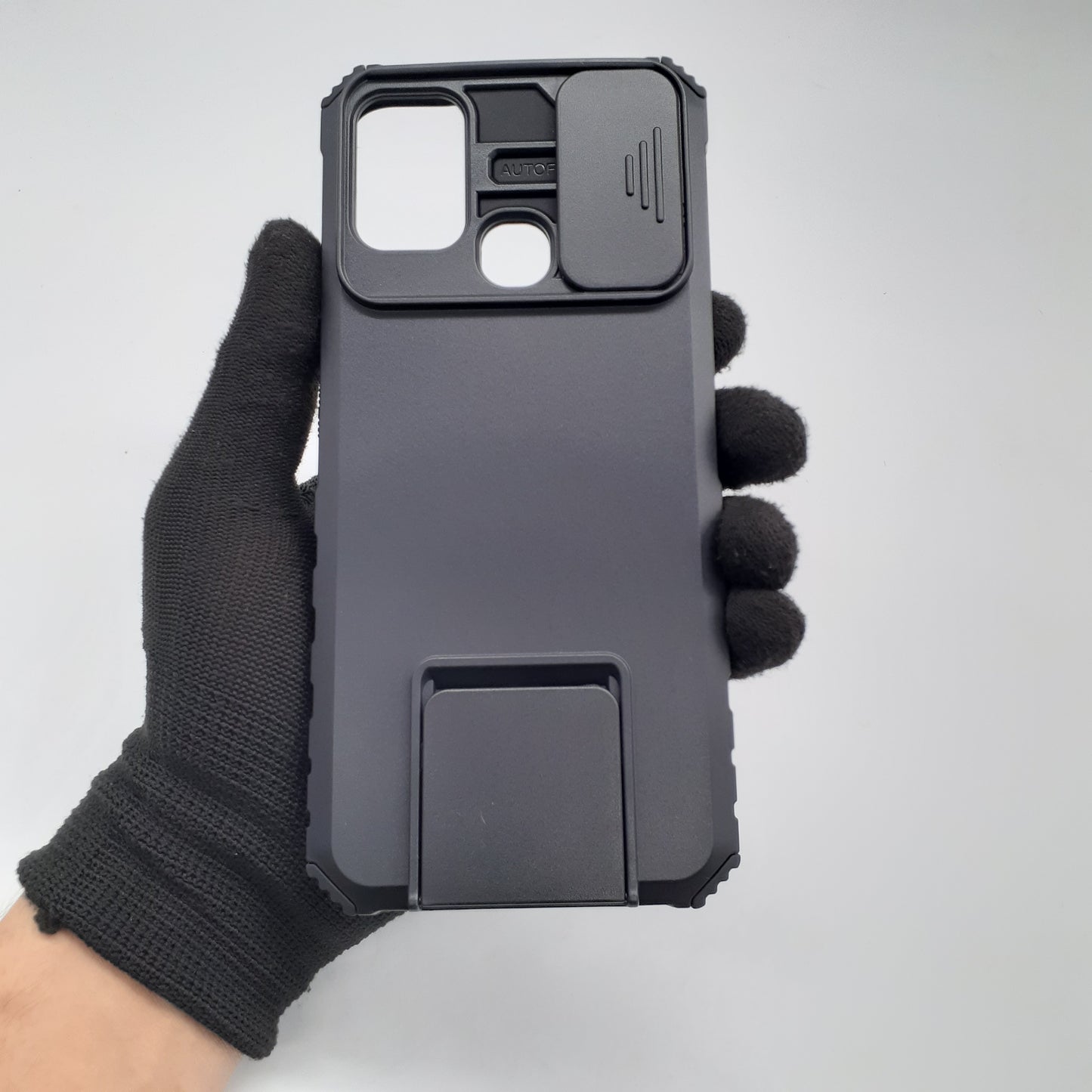 Infinix Hot 9 Play Case Camera Slide Cover Kickstand Heavy Duty Shockproof Phone Cover