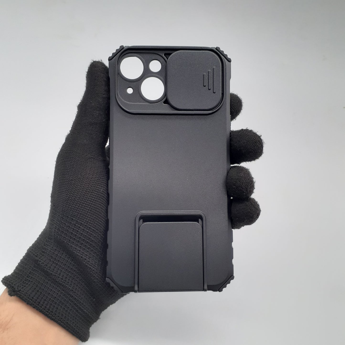 iPhone 14 Case Camera Slide Cover Built-in Stand Military Grade Shockproof Drop Protection Heavy Duty Rugged Protective Cover