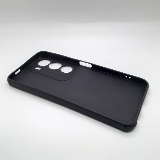 Vivo Y19s Carbon Fiber texture Hard Rubber armour back cover shock-porof case