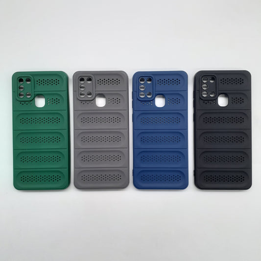 Samsung Galaxy A21s Shockproof TPU Case - Heat Dissipation, Cooling, Protective Cover