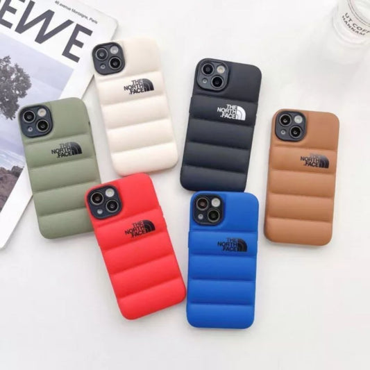 iPhone 15 Plus Puffer Jacket Case Shock-Absorbing Air Cushion Back Cover