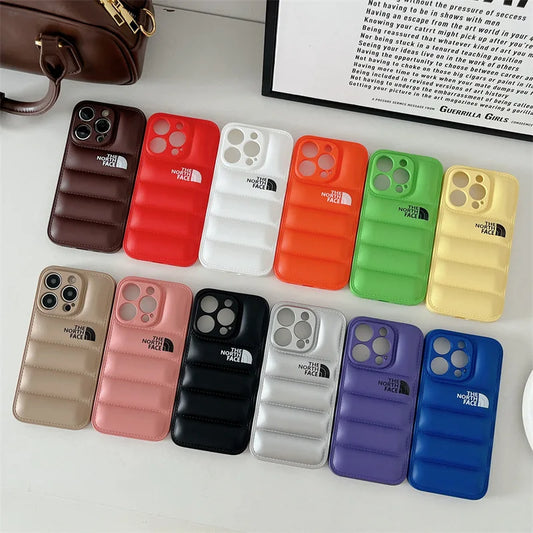 iPhone 14 Pro Puffer Jacket Case Shock-Absorbing Air Cushion Back Cover