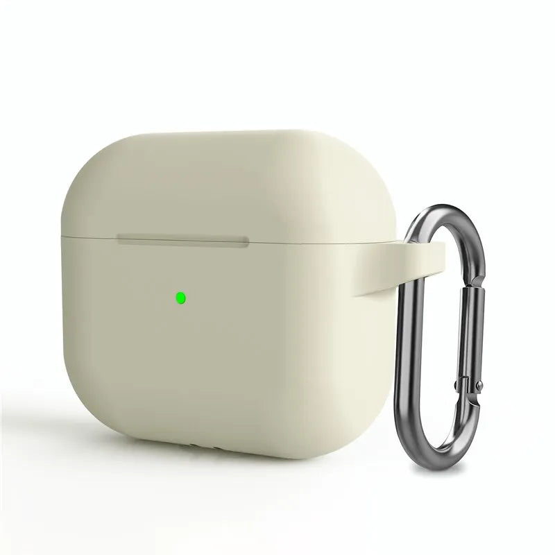 Soft Silicone case with Clip Metal Hanger for apple airpod Pro