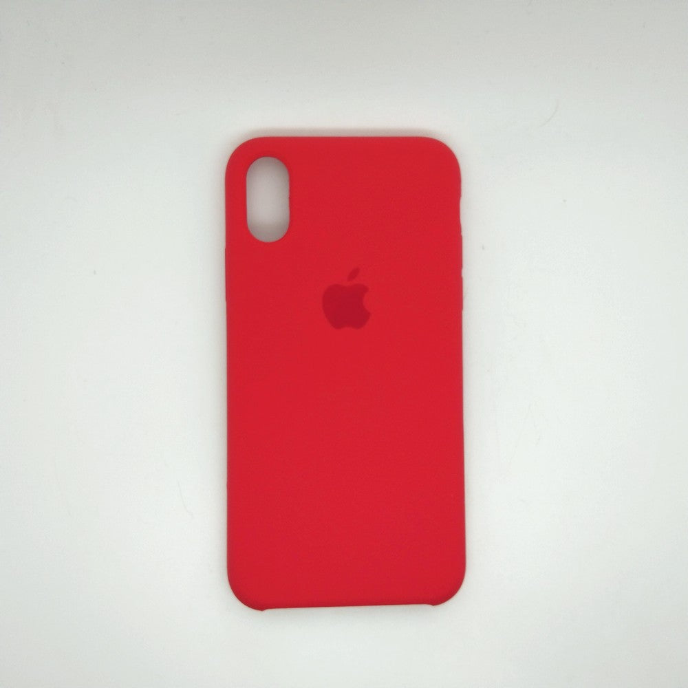 apple silicone case Velvet Hard back cover for iPhone X / XS