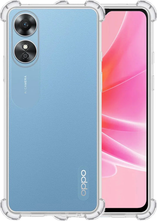 AntiShock Clear Back Cover Soft Silicone TPU Bumper case for OPPO A17