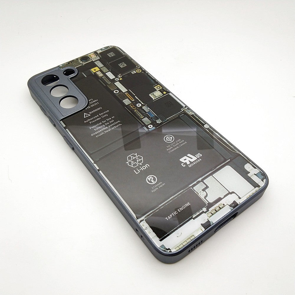 Circuit Board High Quality Hard Cover Full Camera Lens Protective Case for Samsung S21