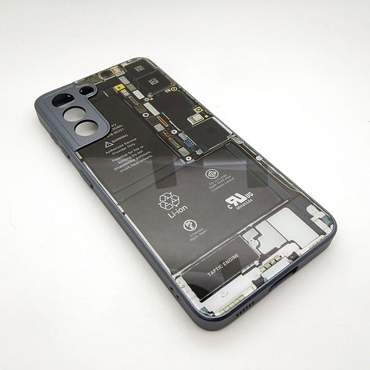Circuit Board High Quality Hard Cover Full Camera Lens Protective Case for Samsung S21