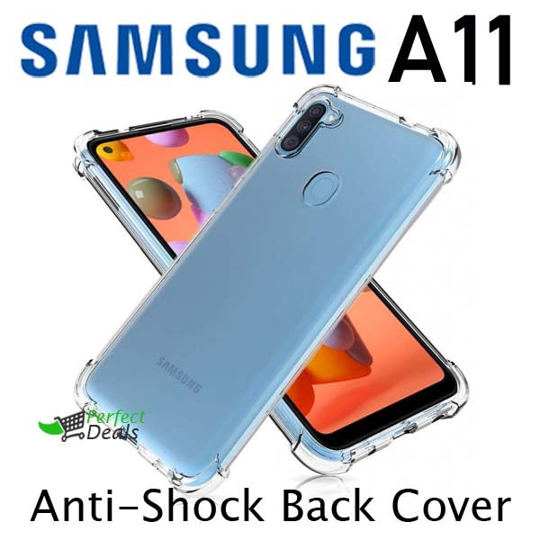 AntiShock Clear Back Cover Soft Silicone TPU Bumper case for Samsung A11