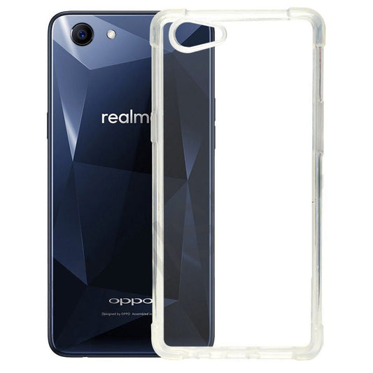 AntiShock Clear Back Cover Soft Silicone TPU Bumper case for Realme 1