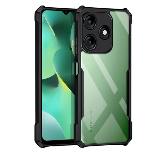 Tecno Spark 10C case Matte Black Back Cover Soft Silicone TPU Bumper case