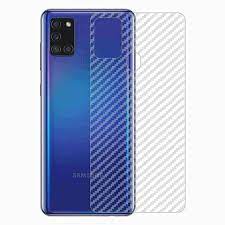 Samsung A21s carbon Back Clear Skin Sticker