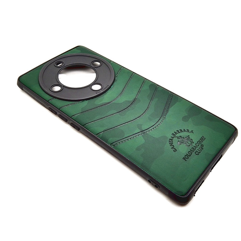 HONOR X9a POLO clothe texture case velvet Back Cover Green