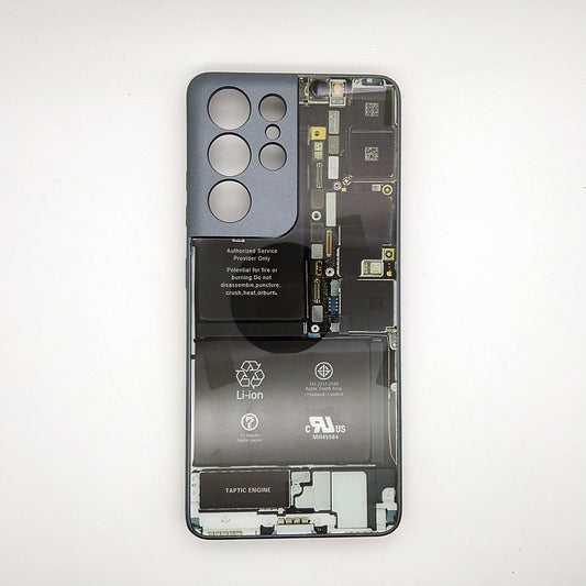 Circuit Board High Quality Hard Cover Full Camera Lens Protective Case for Samsung S21 ULTRA