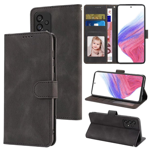 Samsung A53 Leather Pouch Case Premium Leather texture full cover