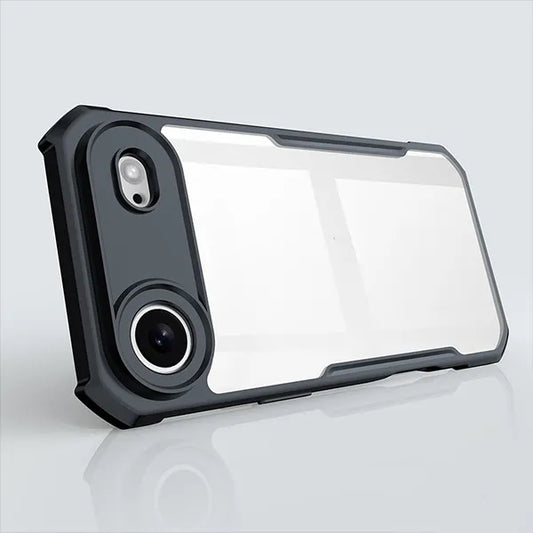 iPhone 17 Air Shockproof Matte Black Border Aly Camera lens Protection back cover Case