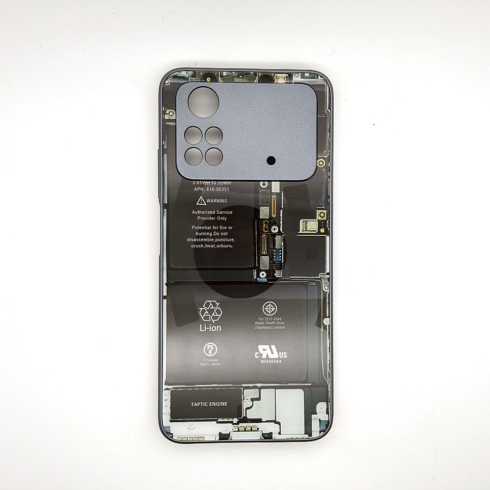 Circuit Board High Quality Hard Cover Full Camera Lens Protective Case for Xiaomi POCO M4 Pro