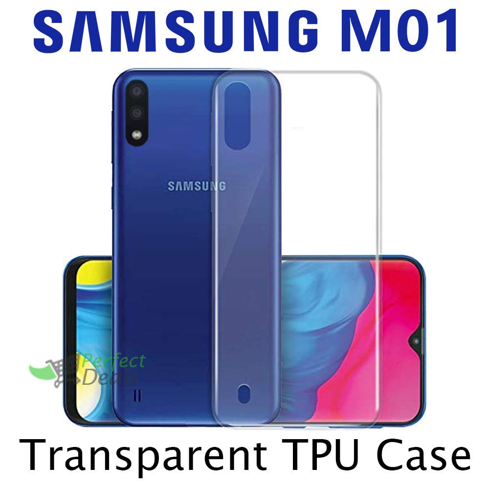 Transparent Clear Slim Case for Samsung M01