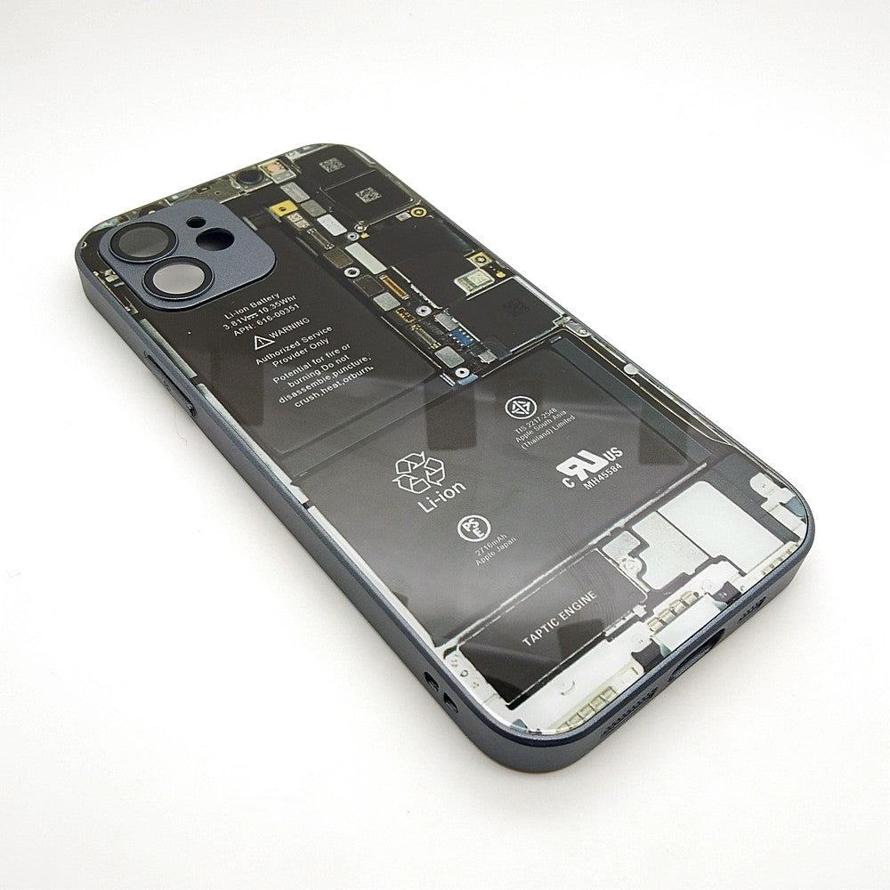 Circuit Board High Quality Hard Cover Full Camera Lens Protective Case for iPhone 12