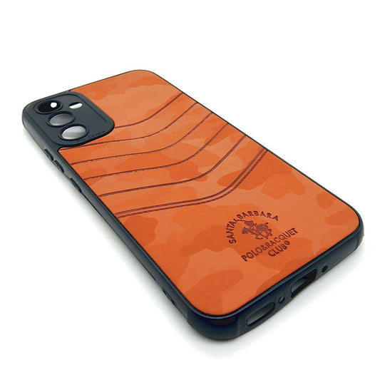 Samsung A34 5G POLO clothe texture case velvet Back Cover Orange