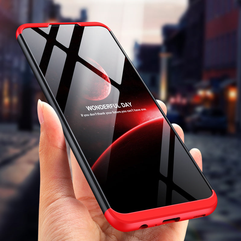LEEKA Samsung A52 Full 3in1 Cover 360º Shockproof Armour Hard Matte PC Case