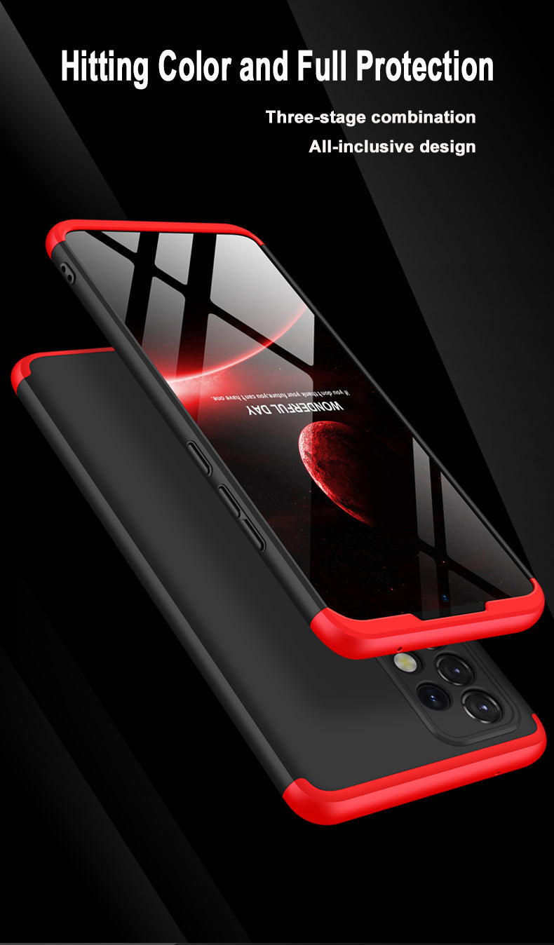 LEEKA Samsung A32 Full 3in1 Cover 360º Shockproof Armour Hard Matte PC Case