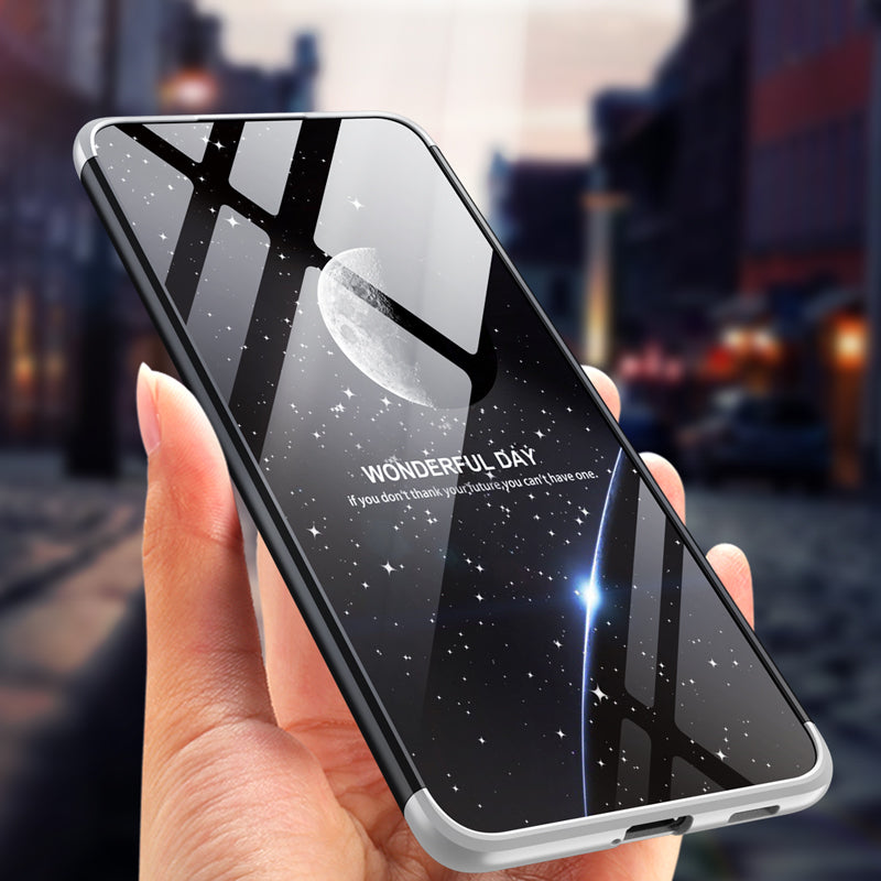 LEEKA Samsung S21 FE Full 3in1 Cover 360º Shockproof Armour Hard Matte PC Case
