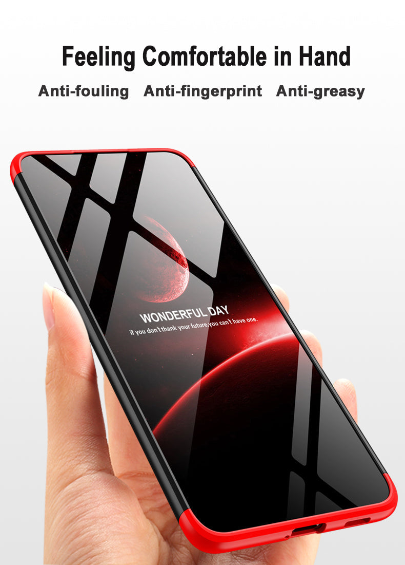LEEKA Samsung S21 FE Full 3in1 Cover 360º Shockproof Armour Hard Matte PC Case