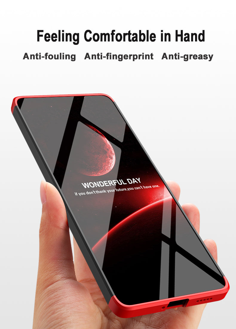LEEKA Redmi Note 12 Pro Full 3in1 Cover 360º Shockproof Armour Hard Matte PC Case