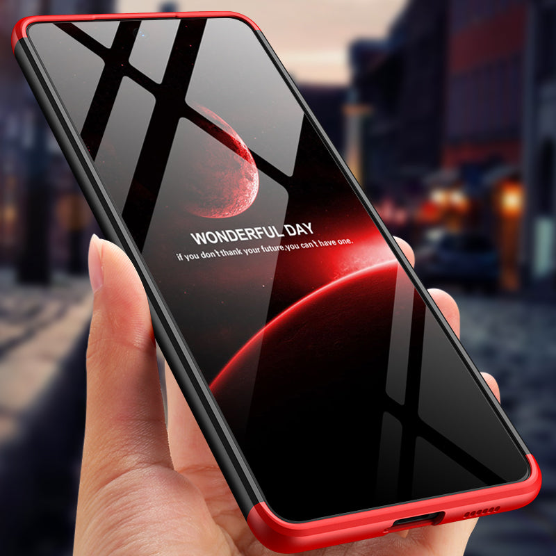 LEEKA Samsung A53 Full 3in1 Cover 360º Shockproof Armor Hard Matte PC Case