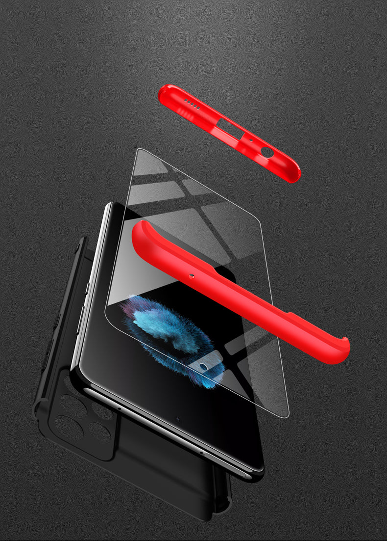 LEEKA Samsung A52 Full 3in1 Cover 360º Shockproof Armour Hard Matte PC Case