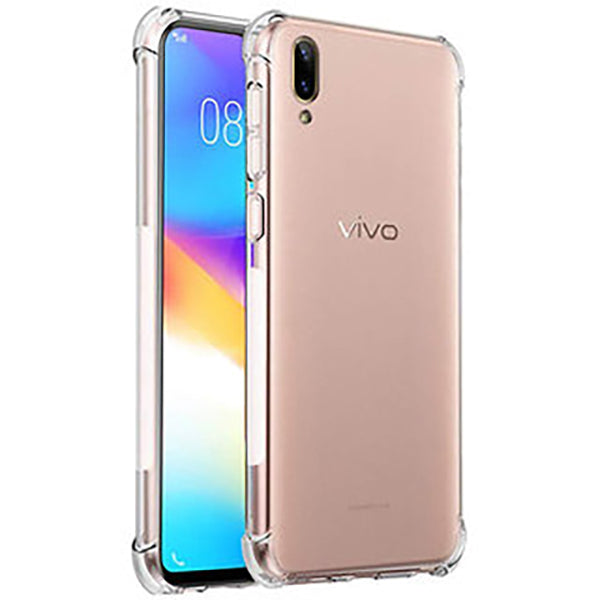 AntiShock Clear Back Cover Soft Silicone TPU Bumper case for Vivo V11