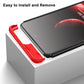 LEEKA Samsung A73 Full 3in1 Cover 360º Shockproof Armour Hard Matte PC Case