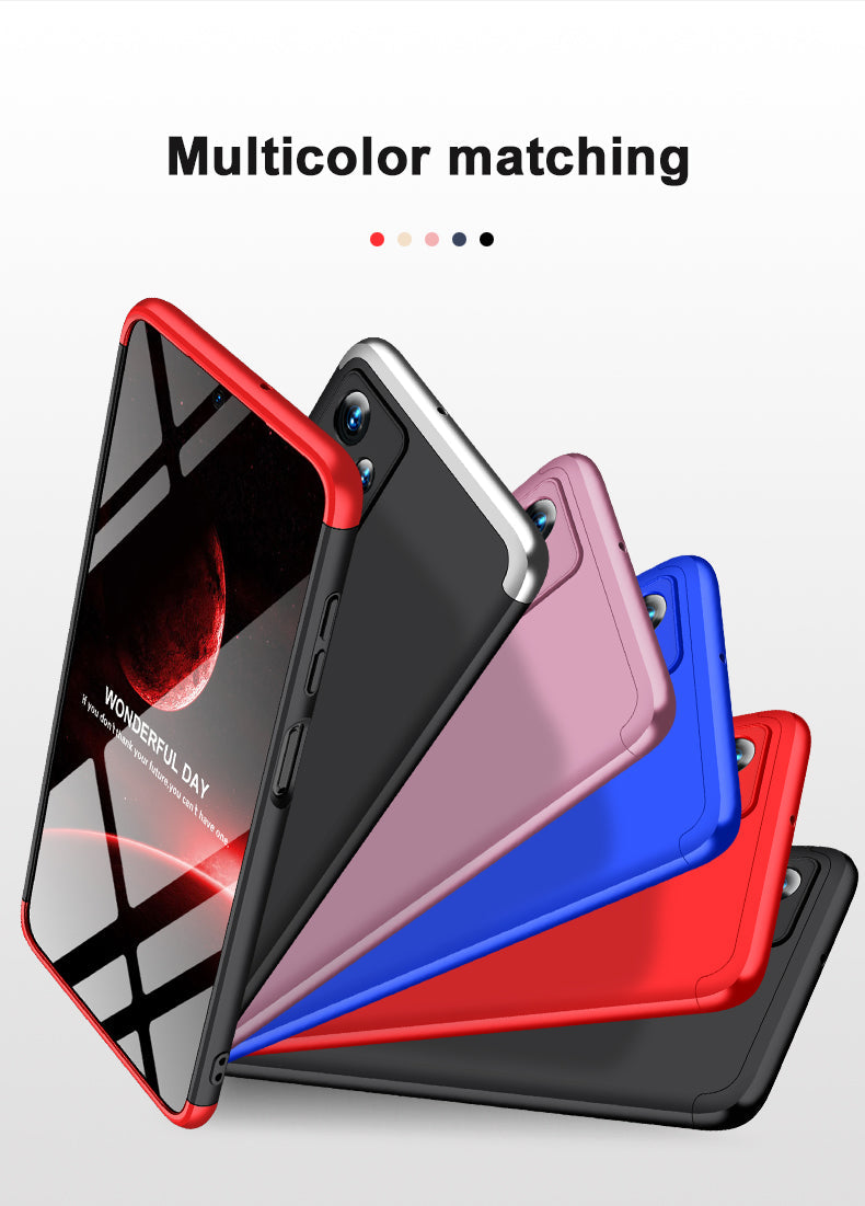 LEEKA Samsung A13 Full 3in1 Cover 360º Shockproof Armour Hard Matte PC Case